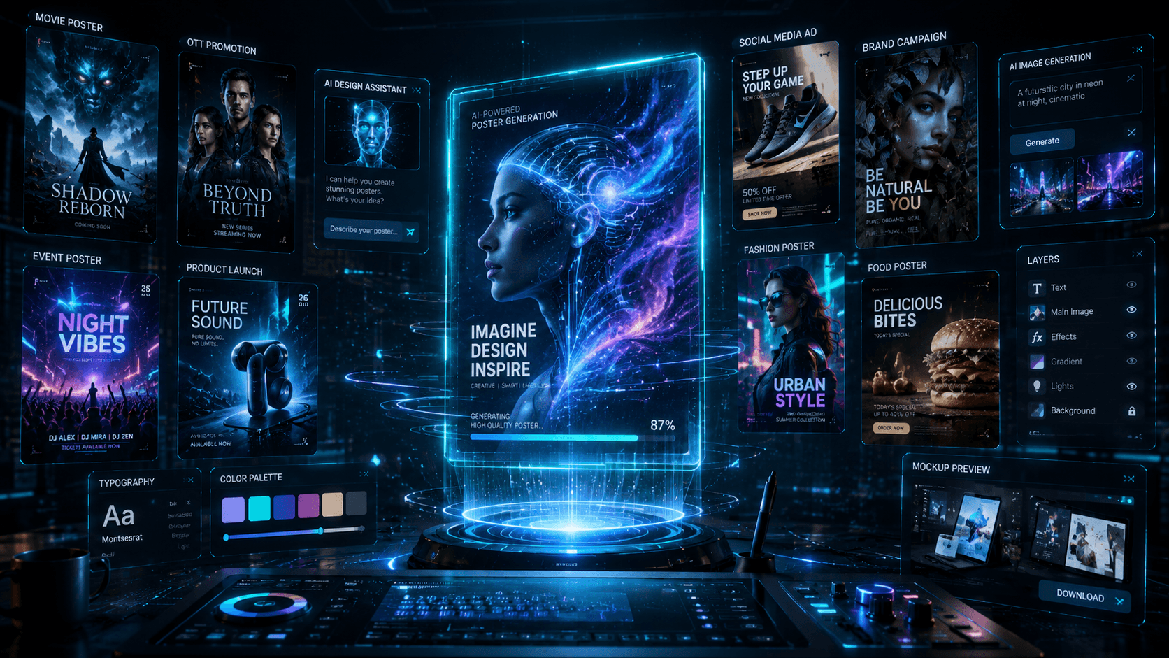 AI Poster Design portfolio preview